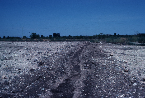 Fig. 4A Diversion ditch dry