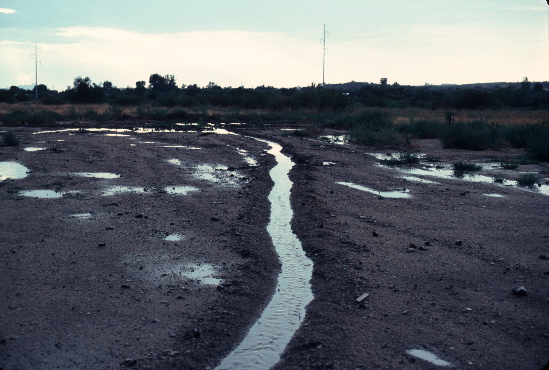 Fig. 4B. Diversion ditch wet