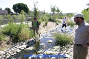 img_8094 Playing in section of Tujunga Wash rehabilitated upper bank stream. Photo credit: Brad Lancaster