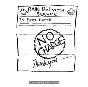 Rain is always free. Illustration by Joe Marshall.