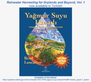 Rainwater Harvesting for Drylands and Beyond Volume 1 - Turkish edition cover